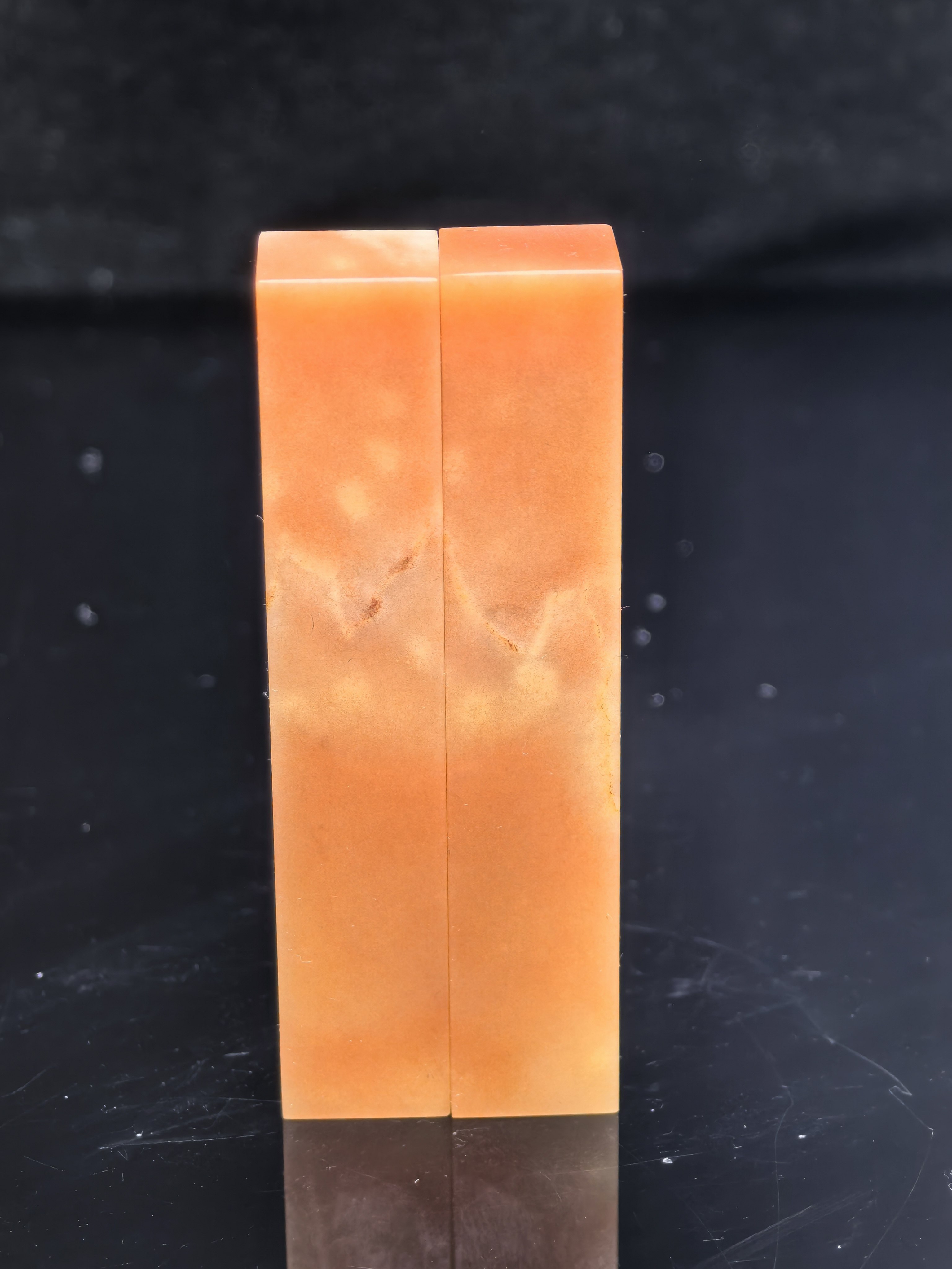 小莉石家老挝对章小而美精致对章红花冻婚庆礼品章代刻字送锦盒