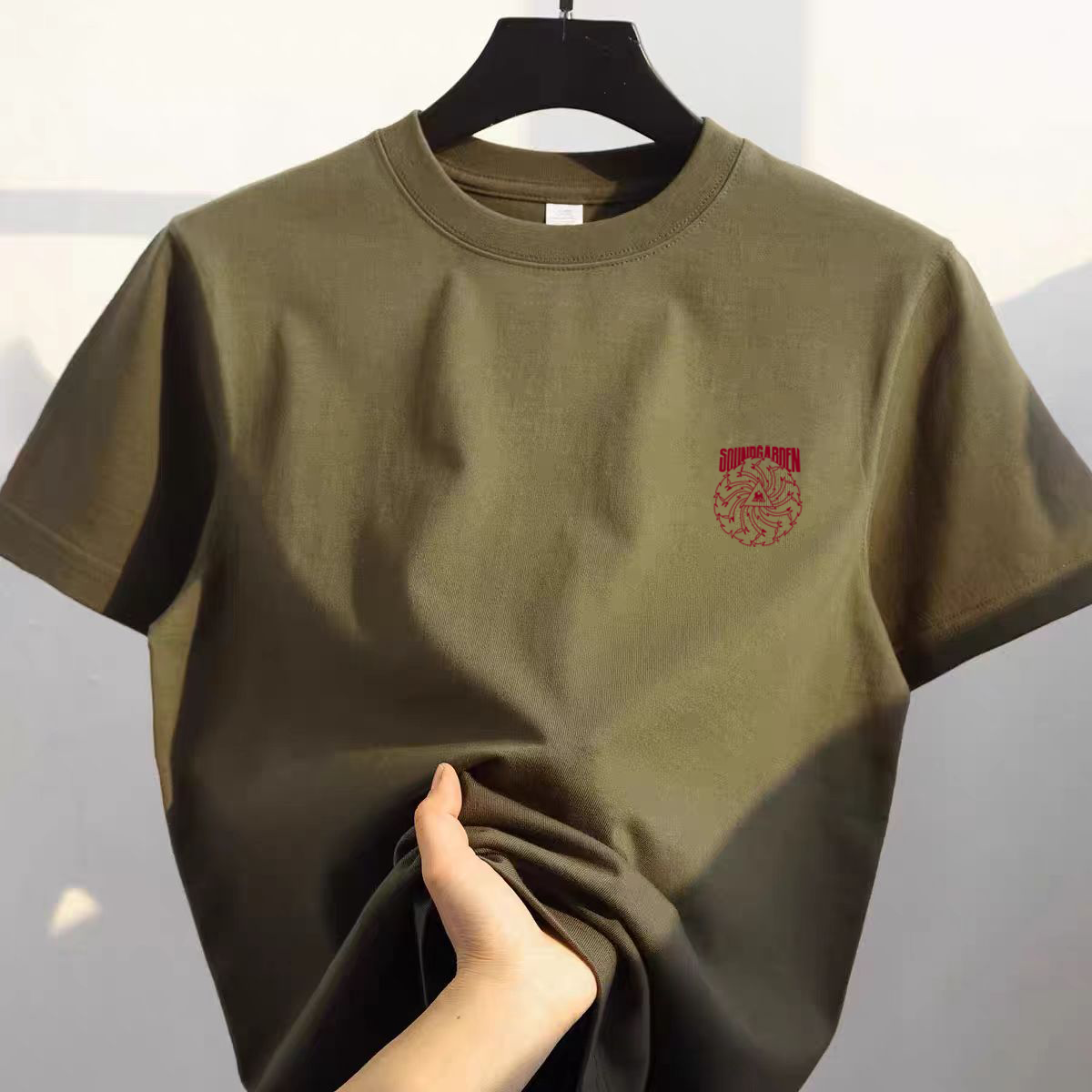 商场撤回~尾货清仓捡漏库存小众宽松设计感男女同款印花短袖T恤潮