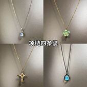 steel Vintage古着 Titanium moonstone项链