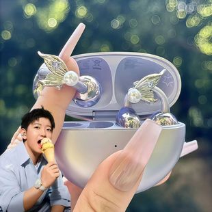 孙颖莎同款适用Free enco Clip耳机钻扣鲨鱼尾珍珠夹时尚百搭配饰