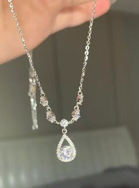 轻奢小众ins气质高级吊坠锁骨链