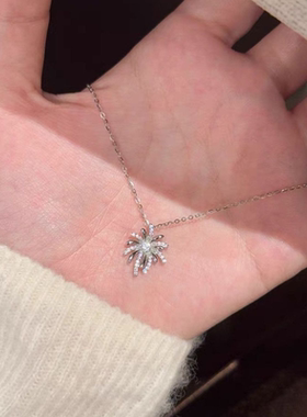 璀璨烟花项链女轻精致奢小众轻奢小众ins百搭气质高级感吊锁骨