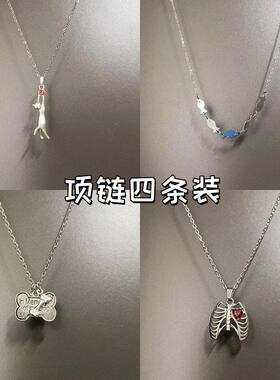 韩版流行项链可爱小猫咪吊坠锁骨链创意设计时尚潮流百搭吊坠