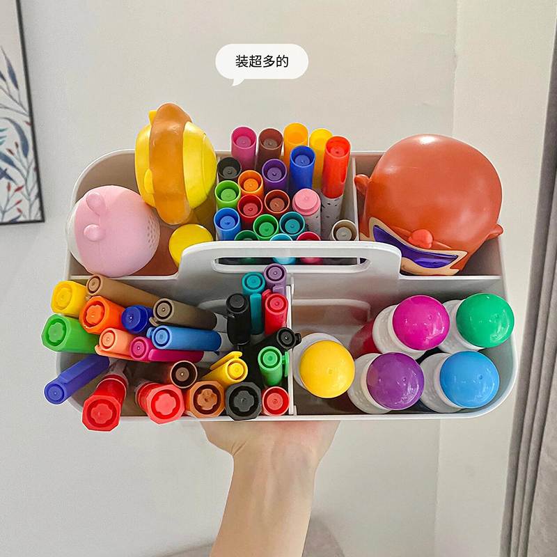 桌面彩笔画笔收纳盒大容量学生马克笔水彩笔不锈钢笔筒颜色笔架子,收纳整理,笔筒,淘宝优惠券,粉丝福利购,淘宝优惠卷