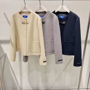 CC韩国专柜代购25冬CC COLLECT时尚舒适休闲短外套冬春C254MSG351