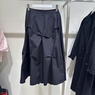 通勤百搭简约休闲风钉珠纯色半身裙125150C6519 春季 LIL 商场同款