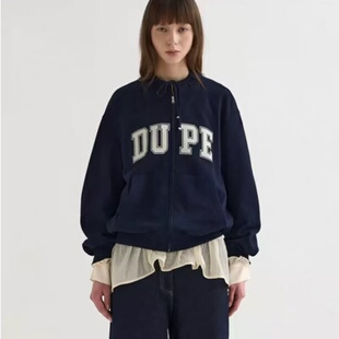 SYSTEM 26春韩代新款字母拉链卫衣开衫立领活力学生运动套春外套