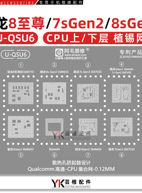 骁龙8至尊/4/7s/Gen2/8s/Gen3/6Gen1/SM8750/8635/7635/CPU植锡网