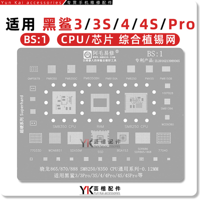 适用于黑鲨系列植锡网