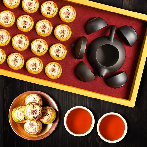 馨诺 柑普茶礼盒 160g 含茶具一套 天猫优惠券折后￥29.8包邮（￥39.8-10）