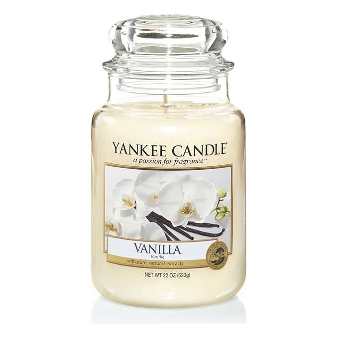 yankeecandle杨洋扬基香薰蜡烛大瓶623g精致玻璃卧室美国礼品白茶