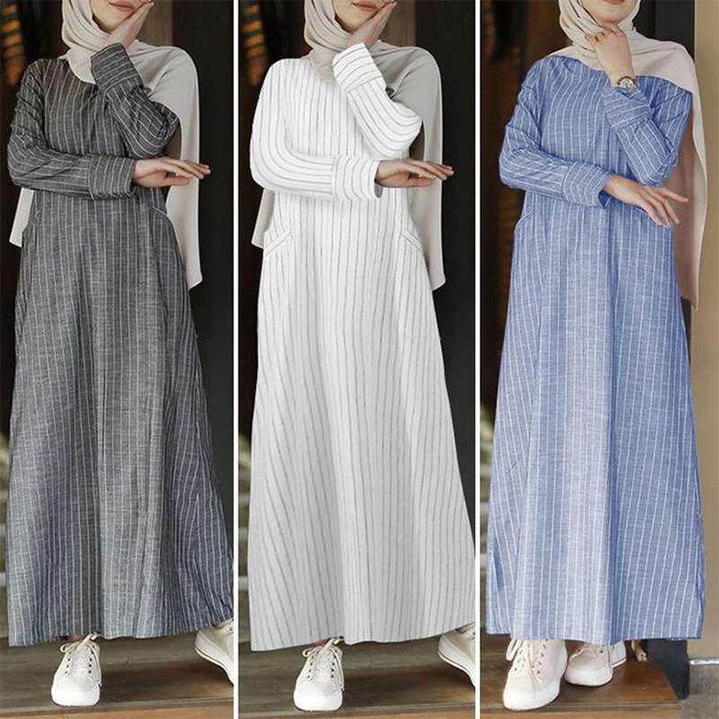 长裙复古女装棉麻A字裙连衣裙比服女