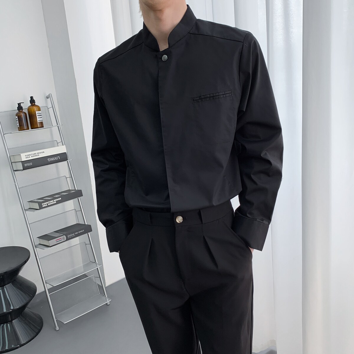 714A-H3073P55控79/2025春季新款男女工作服衬衫潮流制服餐厅,男装衬衫,星座714A（原电商C314）