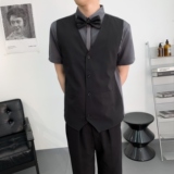 714A-H3083P55控79/2025夏季假两件马甲短袖衬衫ktv台球场工作服，男装衬衫，星座714A（原电商C314）