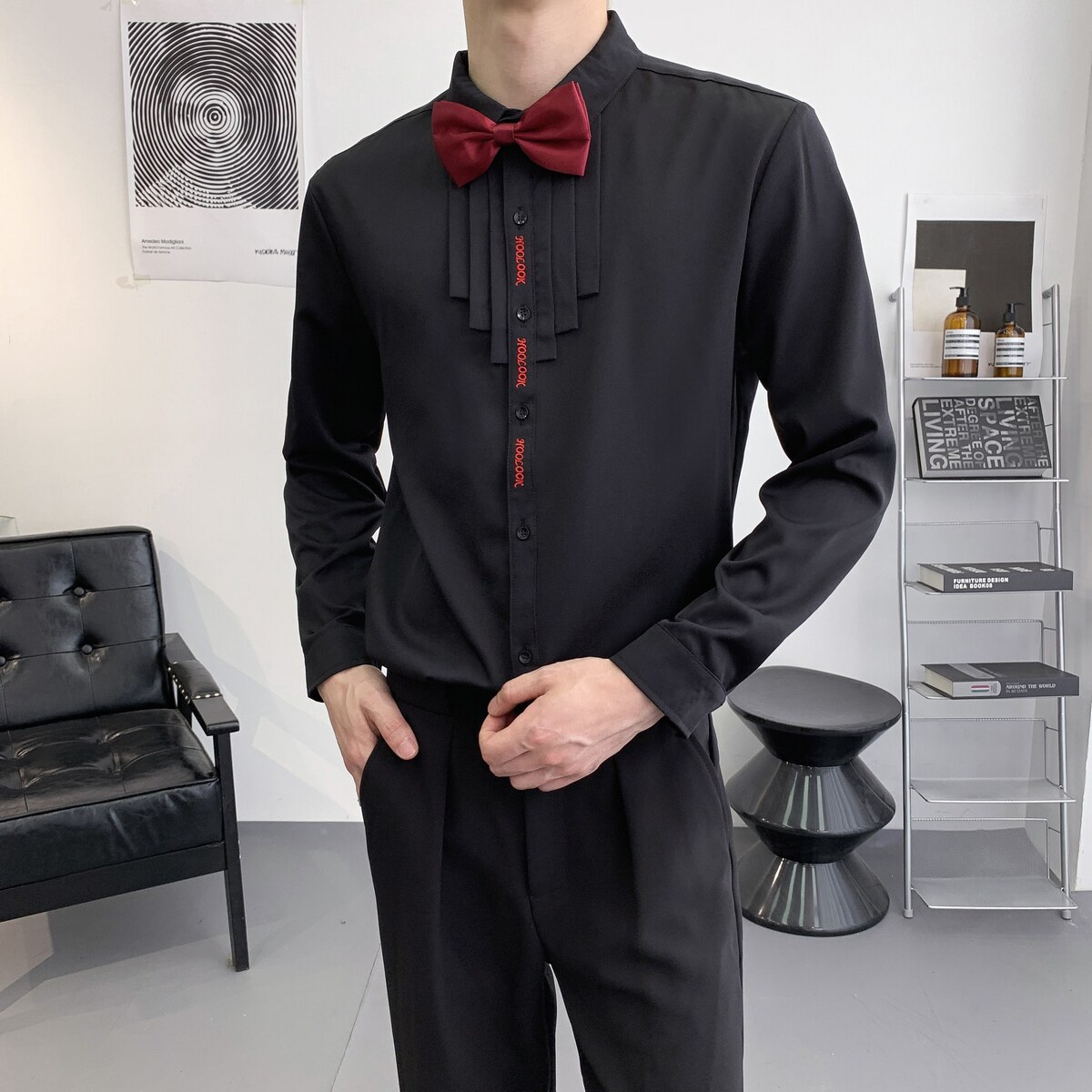 714A-D3059P45控69/2025秋季工作服衬衫礼服伴郎服舞蹈主持表演服,男装衬衫,星座714A（原电商C314）