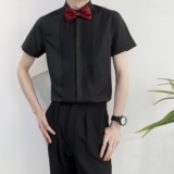 714A-9340P40控59/2025夏季新款男女同款工作服衬衫法式礼服演出，男装衬衫，星座714A（原电商C314）