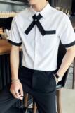 714A-C668P40/店主风2025夏季男士工作服班服短袖衬衫ktv衬衣潮流，男装T恤，星座714A（原电商C314）
