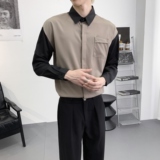 714A-D3034P45控69/2025春季新款男士长袖衬衫宽松工作服衬衣，男装衬衫，星座714A（原电商C314）