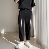 714A-K6918P85控119轻熟风抖音2025夏季精品休闲九分裤小脚裤潮裤，男装休闲裤，星座714A（原电商C314）