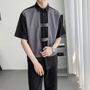 714A-H3055P55控79/2025夏季假两件工作服衬衫团体服潮流制服图片