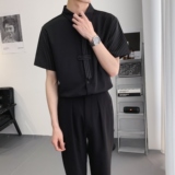 714A-C3056P40控59/2025夏季新款工作服衬衫潮流修身制服衬衣ktv，男装衬衫，星座714A（原电商C314）