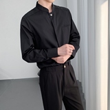 714A-H3073P55控79/2025春季新款男士长袖衬衫立领工作服餐厅服，商品下架区，星座714A（原电商C314）