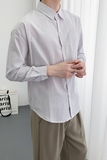 714A-D663P45控69/2025春季男士宽松细条纹小清新衬衫学院风潮版，男装衬衫，星座714A（原电商C314）