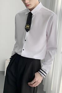 714A-D609P45控69/2025春季新款空少衬衫ktv夜店理发店工作服衬衣图片