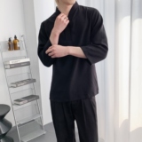 714A-D3078P45控69/2026春季新款日系日料工作服酒吧发型师工作服，男装衬衫，星座714A（原电商C314）