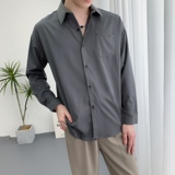 714A-9430P35控55控55/2025春季男士韩系宽松慵懒垂感衬衫中性风，男装衬衫，星座714A（原电商C314）