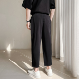 714A-K6918P85控119轻熟风抖音2025夏季精品休闲九分裤小脚裤潮裤，男装休闲裤，星座714A（原电商C314）