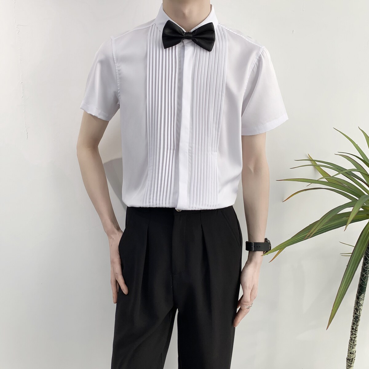 714A-9340P40控59/2025夏季新款男女同款工作服衬衫法式礼服演出,男装衬衫,星座714A（原电商C314）