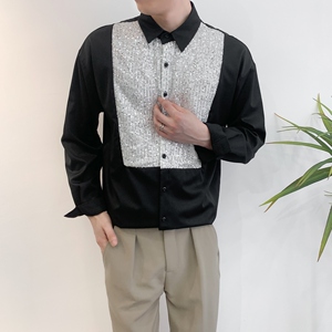 714A-H3033P55控88/2025春季新款男女同款中性宽松衬衫慵懒冷淡风图片