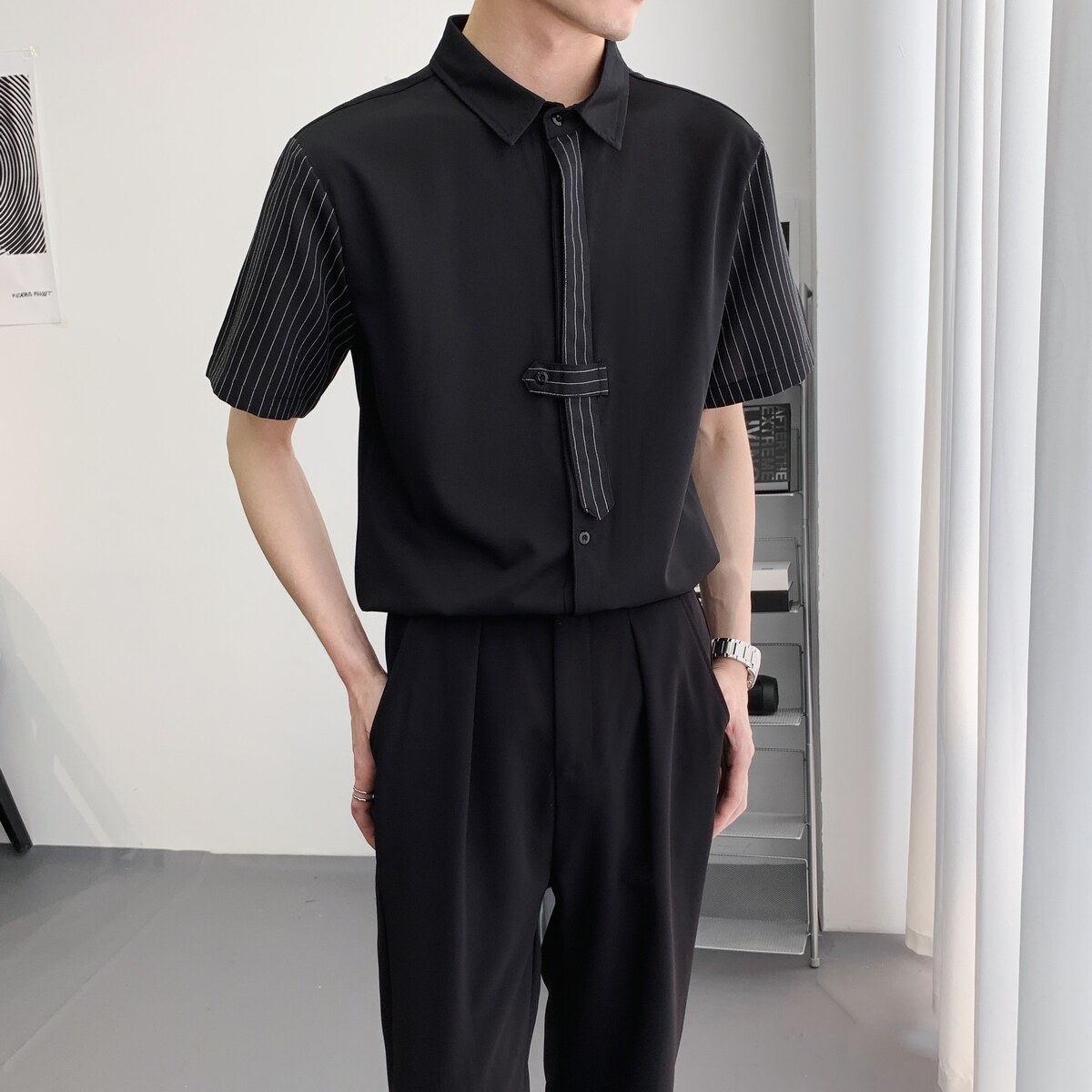 714A-C3056P40控59/2025夏季男女工作服领带装饰ktv理发店制服,男装工装外套,星座714A（原电商C314）