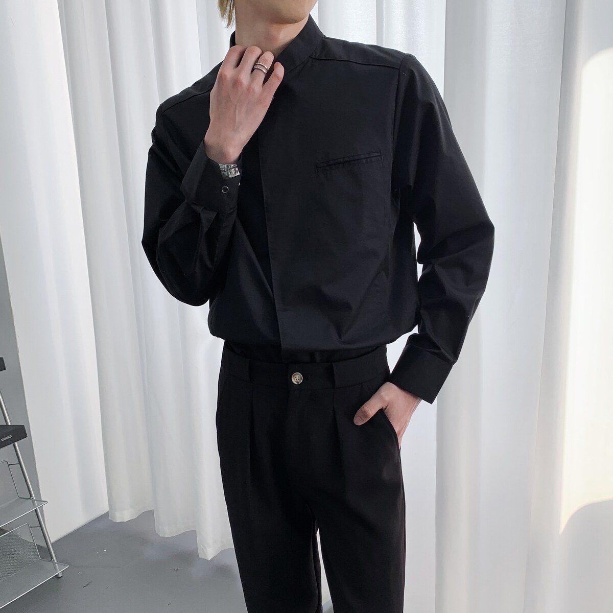 714A-H3073P55控79/2025春季新款男女工作服衬衫潮流制服餐厅,男装衬衫,星座714A（原电商C314）