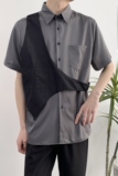 714A-H3013P55控69/2025夏季宽松短袖衬衫理发店工作服衬衣潮，男装T恤，星座714A（原电商C314）