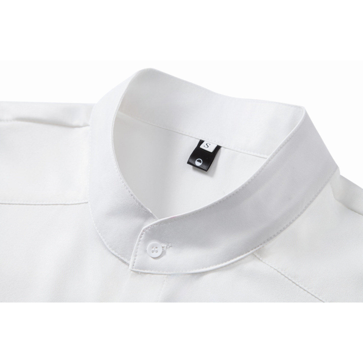 714A-D3042P45控69/2026春季简约工作服衬衫宽松立领发型师餐厅服,男装衬衫,星座714A（原电商C314）
