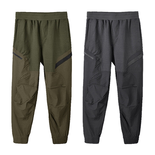 运动裤 男士 休闲小脚长裤 修身 抽绳系带束脚 春季 束口防泼水裤 新款