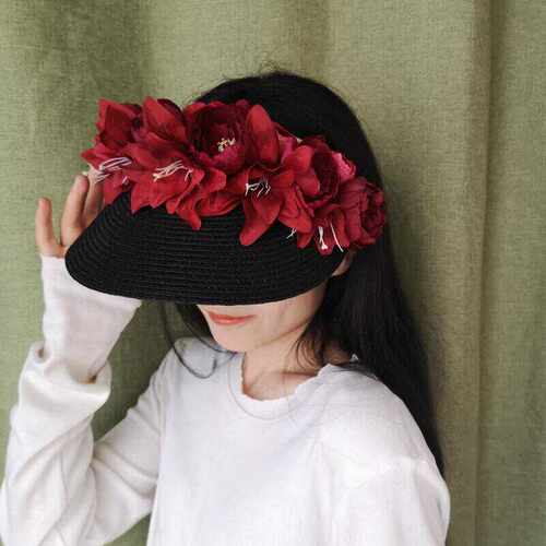 度假凉帽设计师款防晒小众夏天
