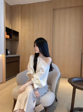 Yumeo钰 曼日花事～30羊毛30羊驼棉花糖阔阔大袖子斗篷上衣毛衣