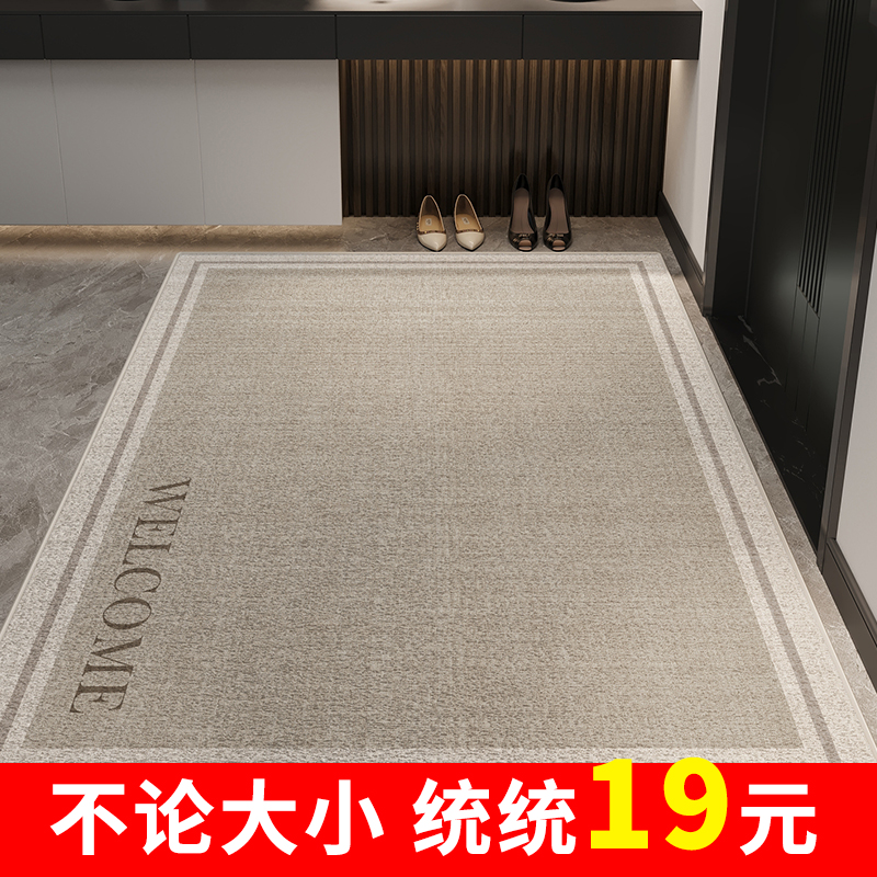 地垫入户门进门地毯门口家用门垫防滑客厅轻奢高级玄关脚垫可裁剪