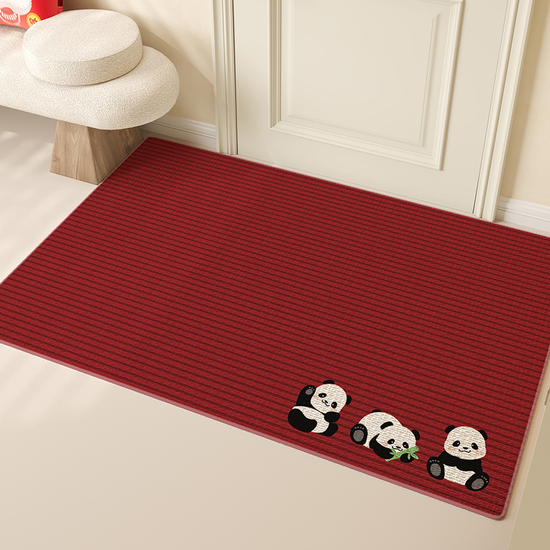 红色入户门地垫喜庆耐脏客厅地毯高级感家用门垫门口进门玄关脚垫