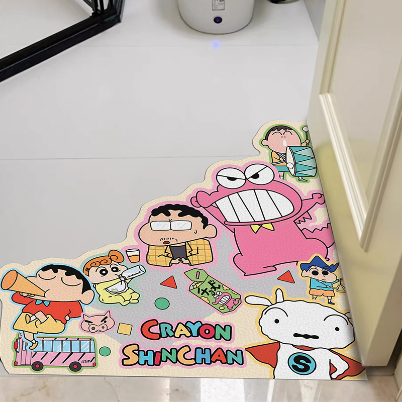 卡通蜡笔小新浴室地垫卫生间软垫强吸水垫子防滑门垫地毯厕所脚垫
