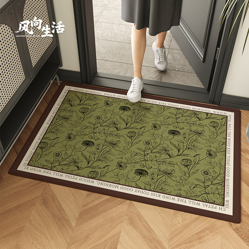 法式复古高级入户门地垫进门门口门垫可裁剪耐脏防滑玄关家用脚垫