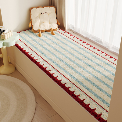 飘窗垫窗台垫四季通用主卧阳台榻榻米垫子坐垫防滑保暖毛绒屁垫子