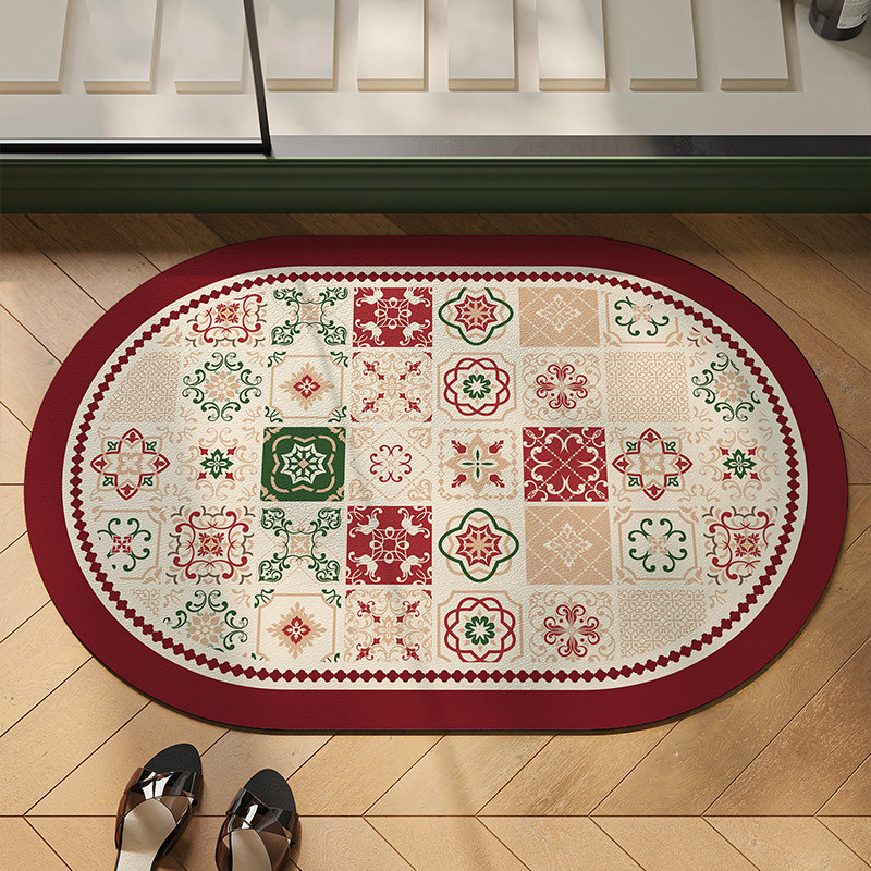 美式轻奢浴室卫生间防滑地垫硅藻泥吸水速干厕所门口洗手台脚垫子,居家布艺,家用脚垫,淘宝优惠券,粉丝福利购,淘宝优惠卷