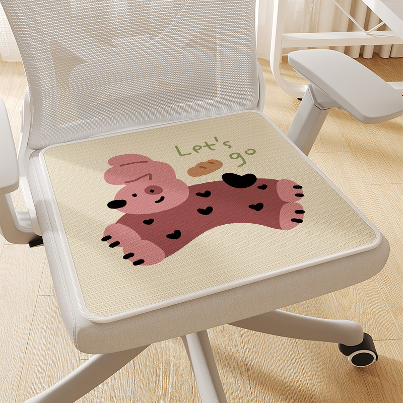 椅子坐垫学生宿舍屁垫子办公室久坐椅子垫冬季毛绒餐椅凳子垫防滑