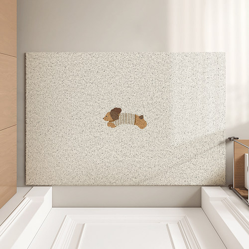 纯色极简风入户门地垫丝圈地垫门厅玄关门口脚垫子耐脏防滑垫地毯