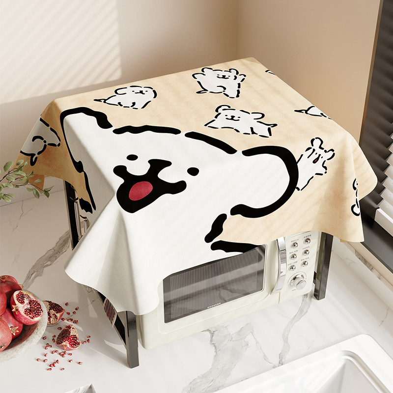 微波炉防尘罩盖布烤箱遮尘盖巾防水防油全包洗衣机冰箱顶垫子通用,居家布艺,万能盖巾,淘宝优惠券,粉丝福利购,淘宝优惠卷