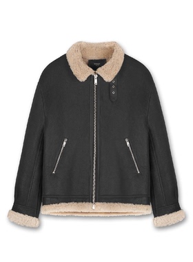 Represent FW20纯羊毛皮夹克厚外套 纯羊毛内衬羊皮外套重磅 保暖